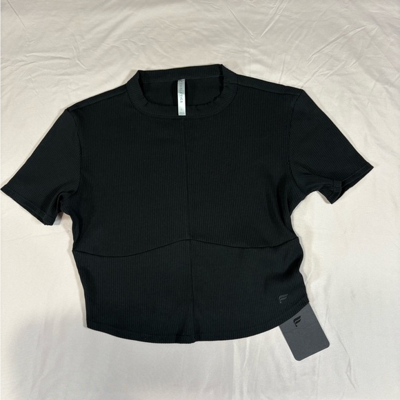 Fabletics Black Short Sleeve Top - Picture 1 of 9